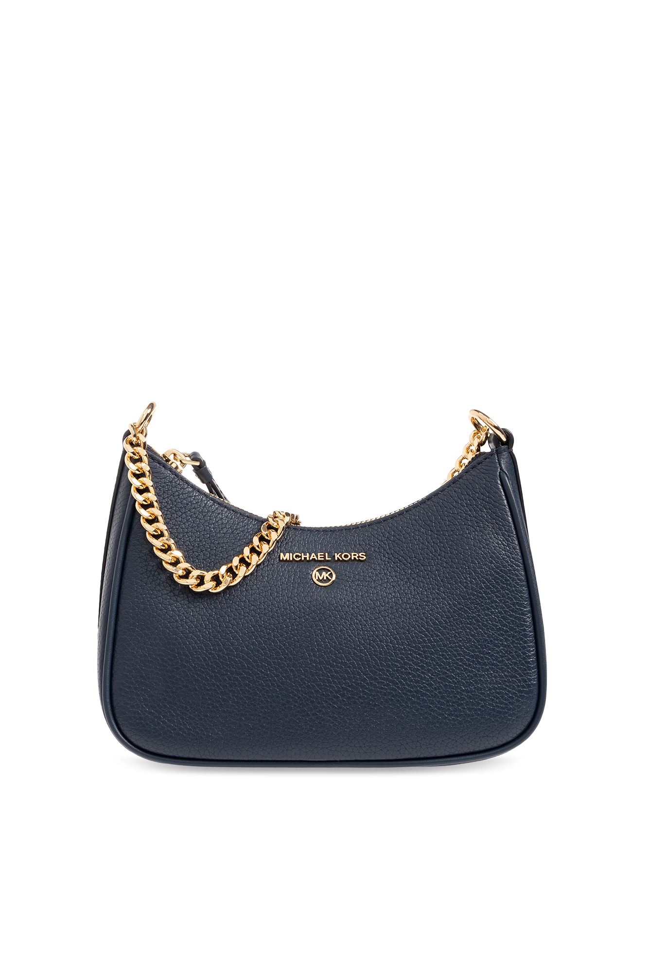 Navy blue and white deals michael kors bag